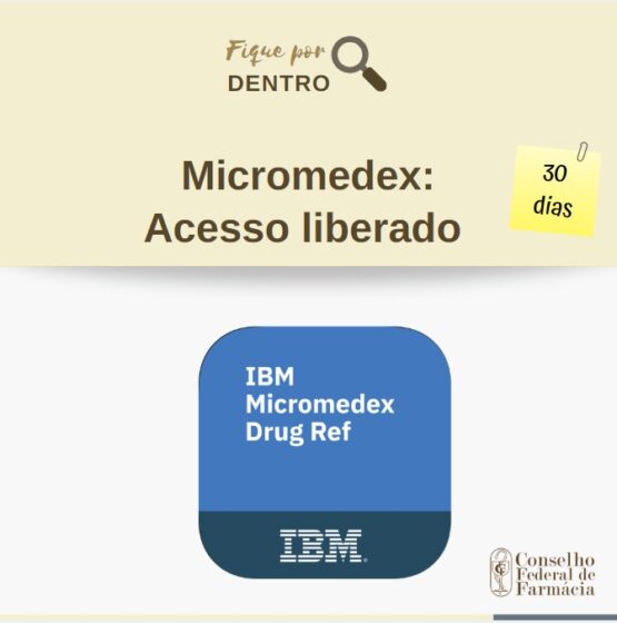 Micromedex libera acesso gratuito por 30 dias, veja como acessar! | CRF-AL